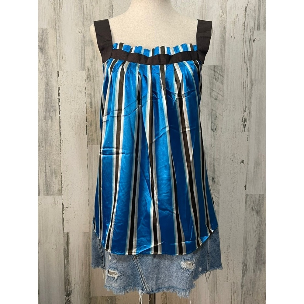 Zara striped tank top satin